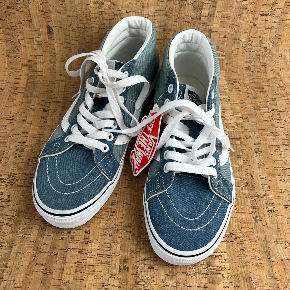 NWT Vans SK8 Mid Denim 2 Tone Sneaker